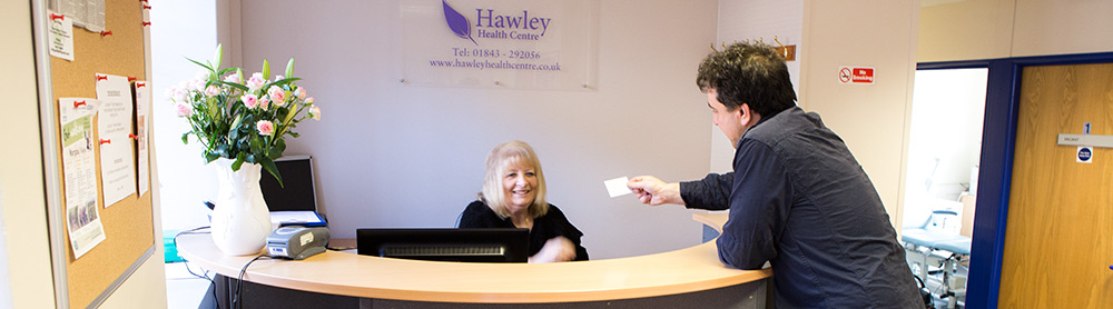 Hawley Health Centre reception