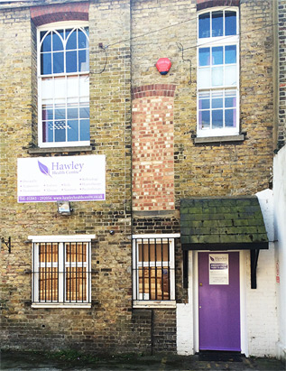 Hawley Health Centre entrance